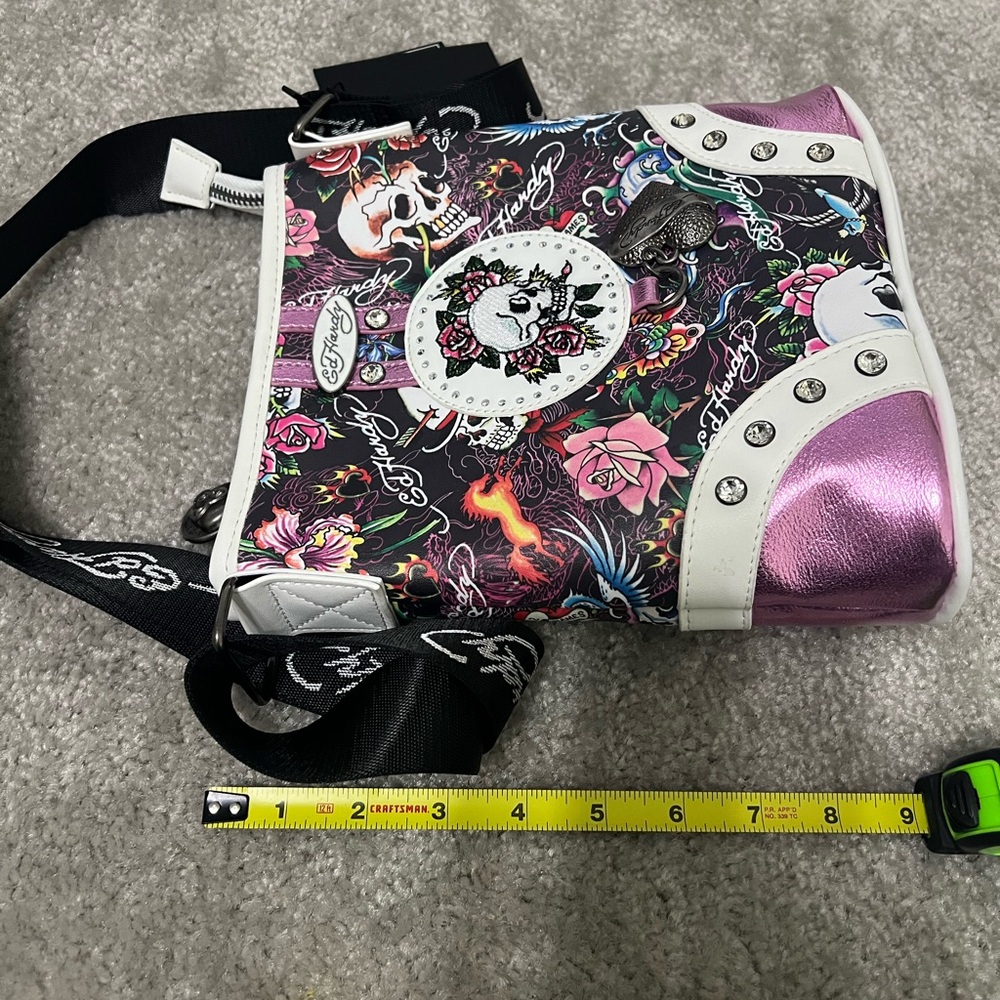 Ed Hardy Multicolor Skull and Roses Bag - Picture 4 of 4